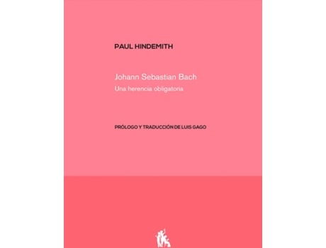 Livro Johann Sebastian Bach de Paul Hindemith (Espanhol)