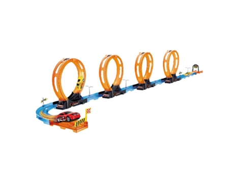 Mega Pista com 4 Loopings SPEED WHEELS