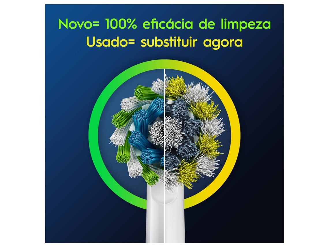 Recargas Escova Dentes ORAL-B Pro Cross Action Branco (9 Unidades ...