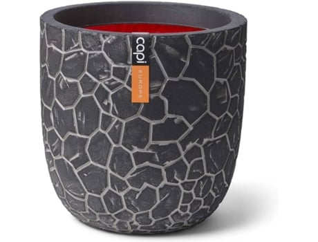 Vaso  Clay Oval (Cinzento - Plástico - 43 x 41 cm)