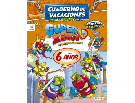 Livro Cuaderno De Vacaciones Juega Y Aprende Con Los Superzings Para 6 Años de  Sl (Espanhol)