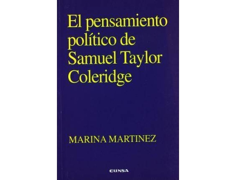 Livro El Pensamiento Politico de Samuel Taylor Coleridge de Marina Martinez (Espanhol)