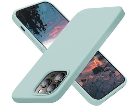 Capa iPhone 13 HONXINM Ultrafina Verde Menta