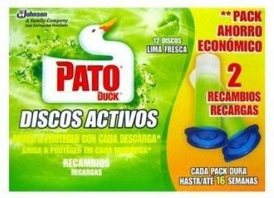 Pato Discos Activos Lima - Pack de 2 Recambios (12 Discos