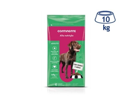 Ração Para Cão Adulto Alta Nutrição Frango E Arroz CONTINENTE 10 kg