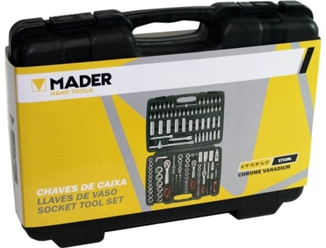 Chave De Caixa MADER® 171pc 1/2 3/8 1/4