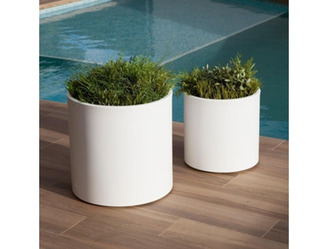 Vaso Decorativo JDNHOR080BXNW (80 x 80 cm - Branco)