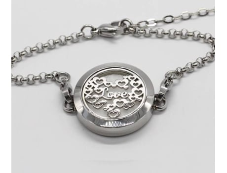 Pulseira ZEN'ARÔME Love (Aço Inoxidável - Prateado - 23 x 2.5 cm)