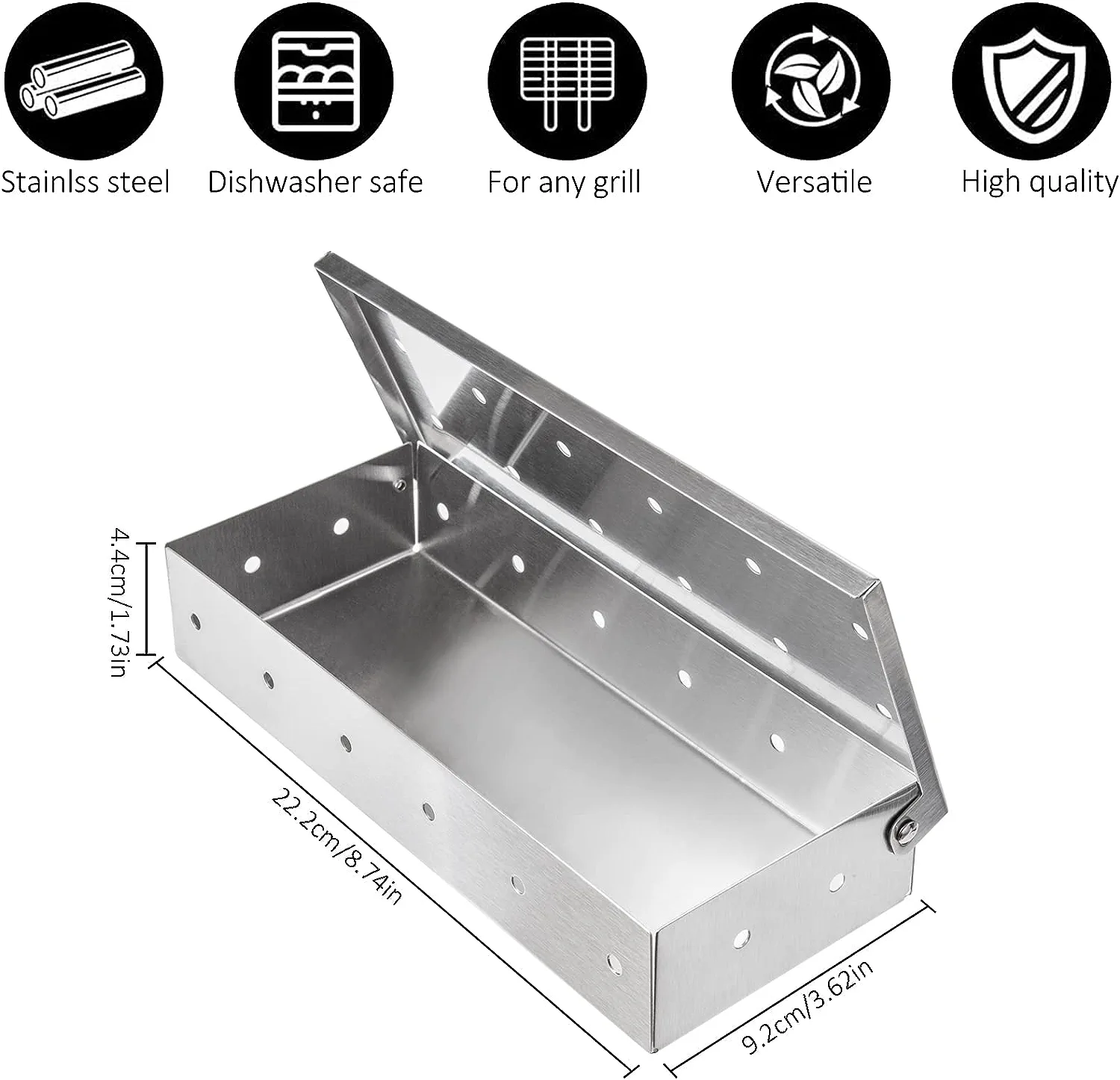 Metal Dishwasher Safe Smoker Box