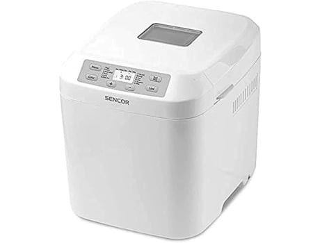 Máquina de Pão 550 W 3 Configurações de Cor Da Crosta 10 Programas de Cozimento SENCOR