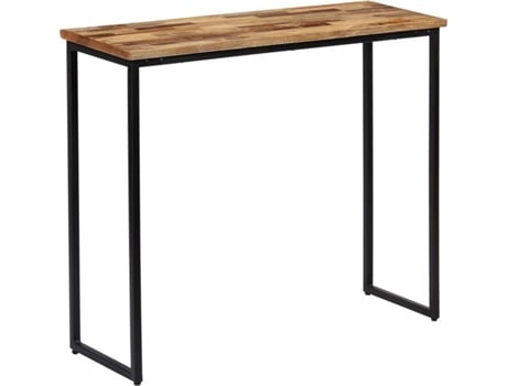 Mesa Consola  Teca Reciclada Maciça (90x30x76cm)