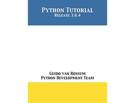 Livro Python Tutorial de Guido Van Rossum e Python Development Team (Inglês)