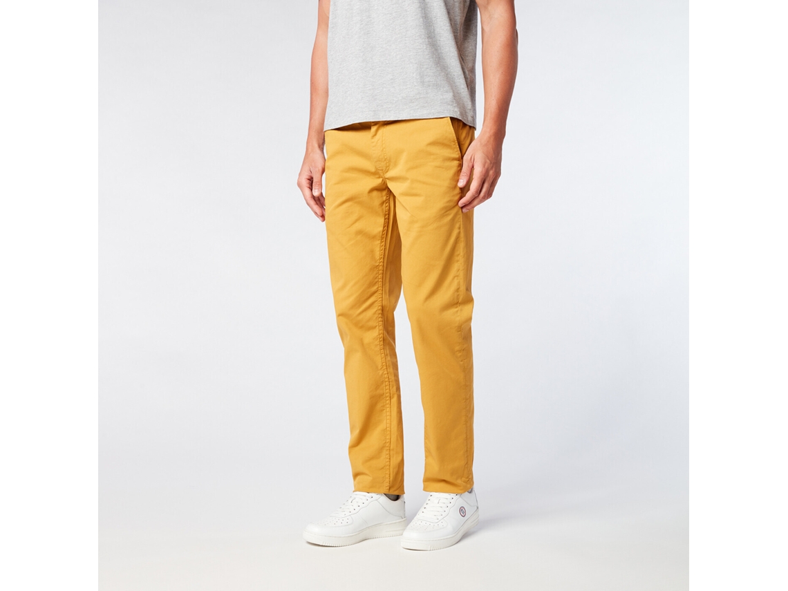 Calças de Homem SERGE BLANCO Chino Comfort Amarelo (33)