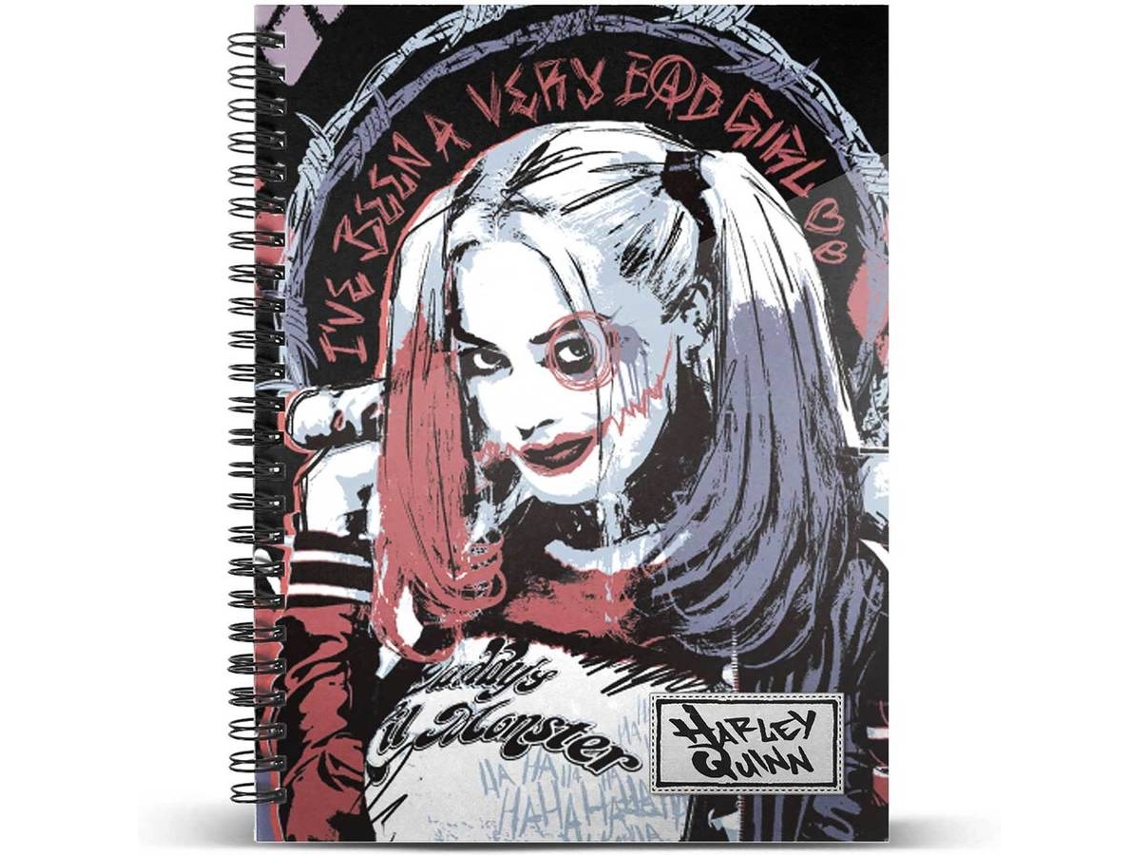 Caderno Arlequina Crazy A5 Pautado Wortenpt 3510