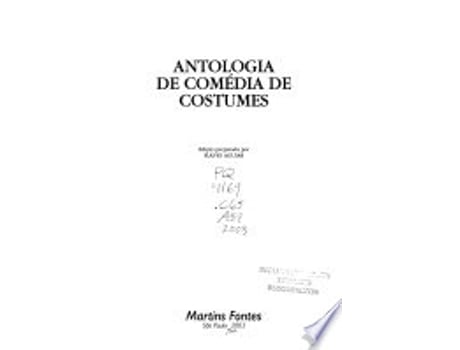 Livro ANTOLOGIA DE COMÉDIA DE COSTUMES de AGUIAR, FLAVIO (Português do Brasil)