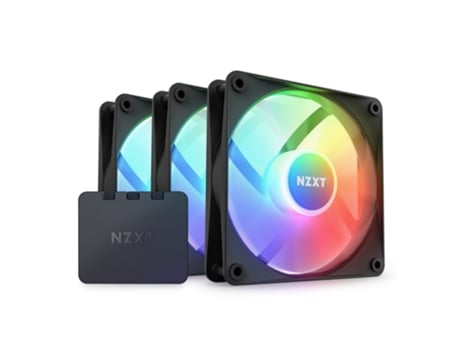 Ventoinha NZXT F120 RGB CORE 120mm Preto (Pack 3)