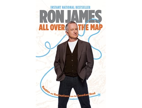 Livro All Over The Map de Ron James (Inglês)