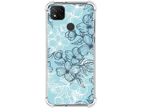 Capa Xiaomi Redmi 9C TUMUNDOSMARTPHONE Desenhos Antigolpes Flores 03 Multicor