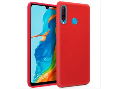 Capa Huawei P30 Lite COOL Silicone Vermelho