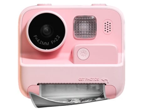 TECHKIDZ Câmara Digital de Impressão Instantânea Polarokid para Crianças Rosa