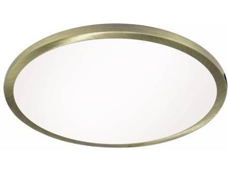 Candeeiro de Teto Embutida CRISTALRECORD Kaju (Dourado - LED - 16 W - Alumínio)