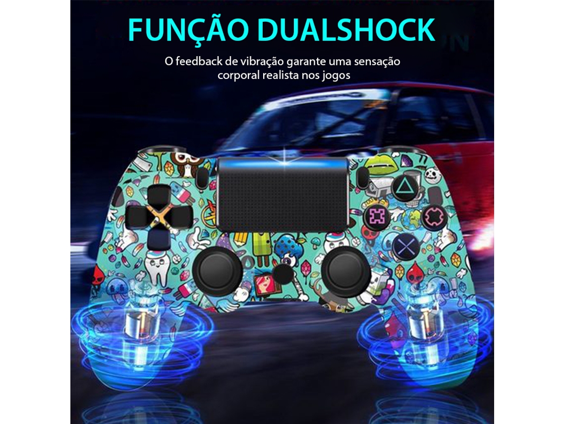 Comando PS4 KINSI Kinsi Dualshock (Wireless), jogo do foguinho e da água ps4  