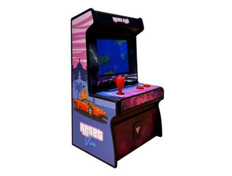 Mini Arcade Consola Reset Club 200 Jogos Retro de 8 Bits