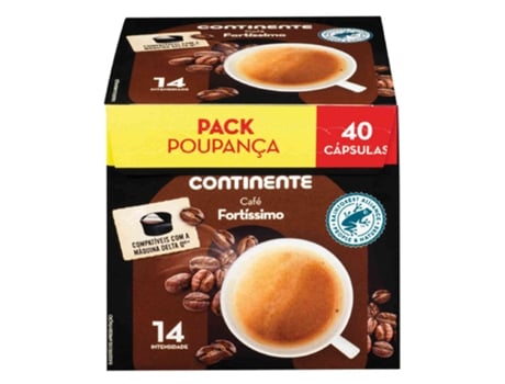 Cápsulas de Café Fortíssimo Int 14 Pack Poupança CONTINENTE