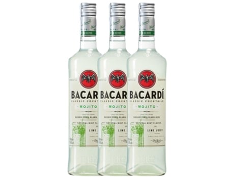 Licor BACARDÍ Bacardí Mojito (0.7 L - 3 unidades)