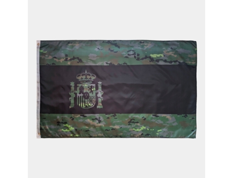 Bandeira Da Espanha em Camuflagem de Floresta Pixelada SERMILITAR