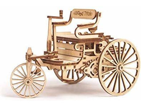 Jogo Didático  World's First Car Wooden Model Kit for Adults and Kids to Build (Idade Mínima: 4)