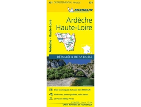 Livro Ardeche, Haute-Loire - Michelin Local Map 331 de Michelin (Francês)