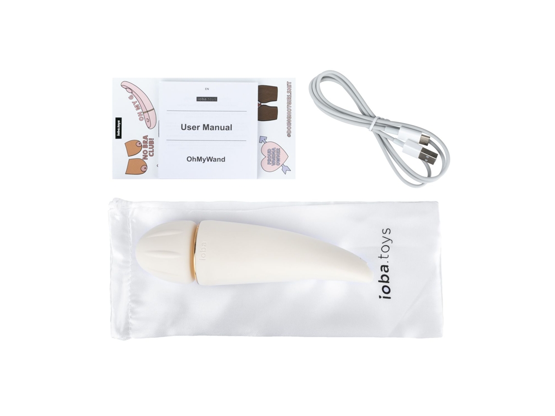 Vibrador de varinha branca Ioba Ohmywand 1 IOBA TOYS Worten.pt