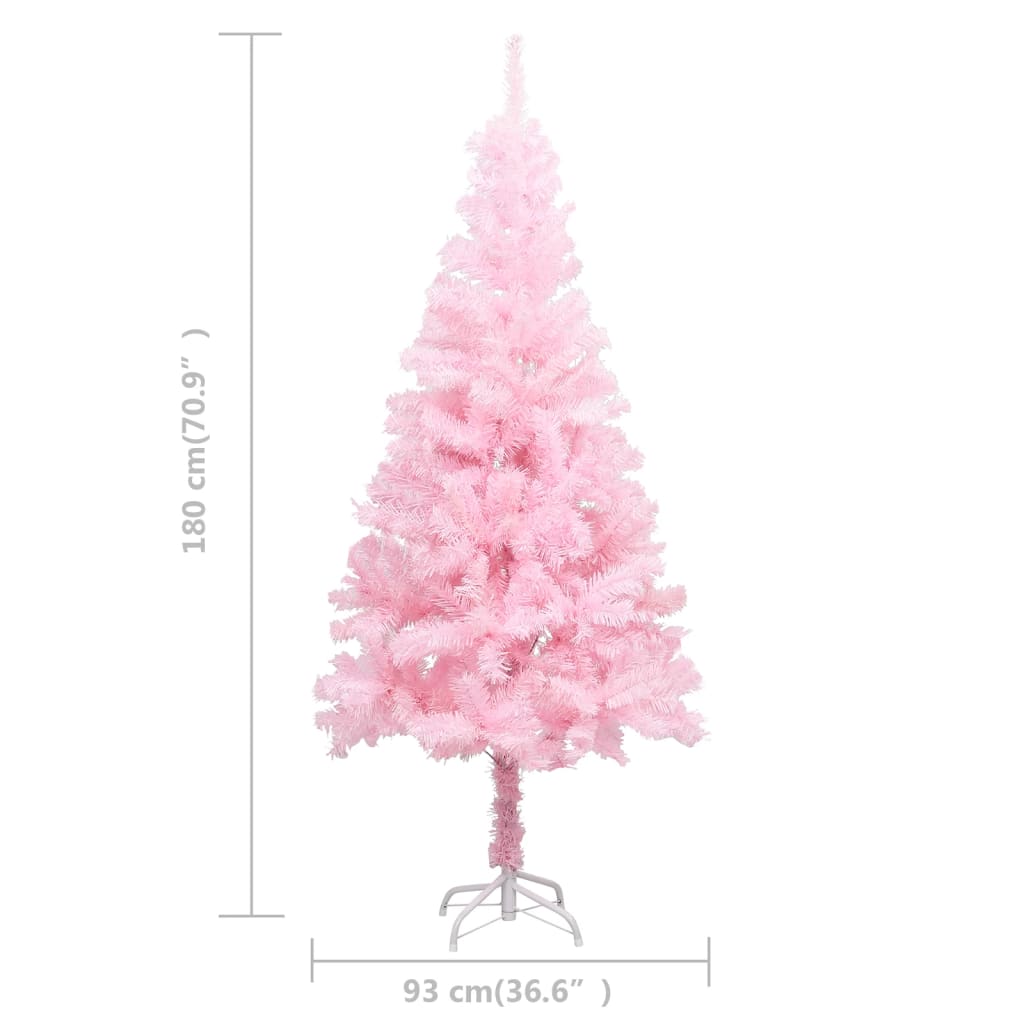 Árvore de Natal rosa 180 cm FARNHAM 