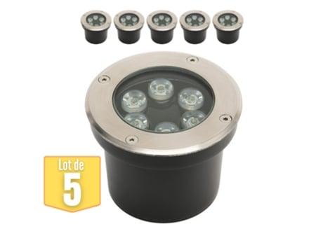 Conjunto de 5 Pontos de Led À Prova D'Água 6W 600Lm 4000K Ip67 HOROZ ELECTRIC