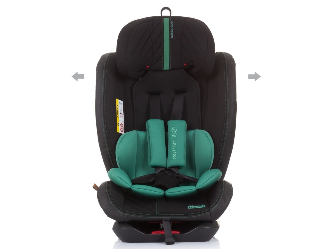 Cadeira Auto 360 Isofix grupo 0+/1-2-3 Chipolino Techno Ebony