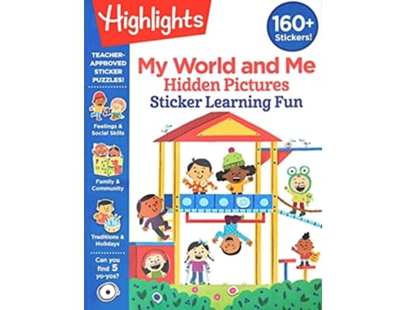 Livro My World and Me Hidden Pictures Sticker Learning Fun de Highlights Learning (Inglês)