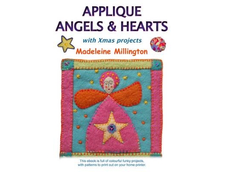 Livro applique angels and hearts de madeleine millington (inglês)