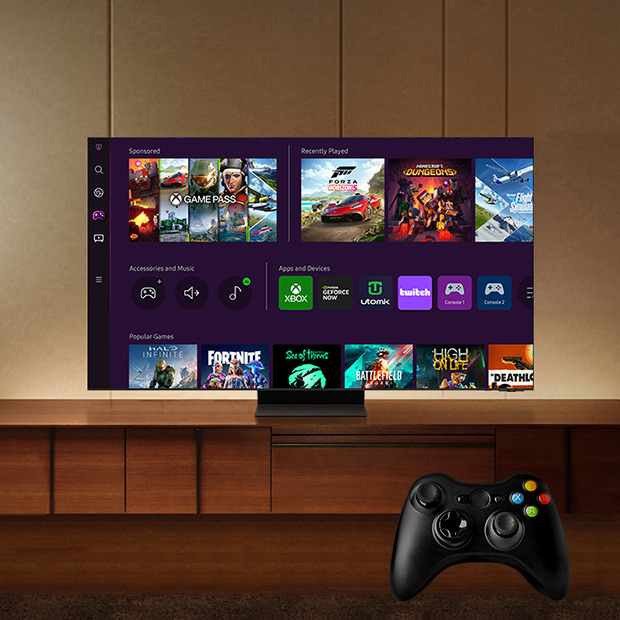 TVs da Samsung recebem apps do Xbox Cloud Gaming e GeForce Now