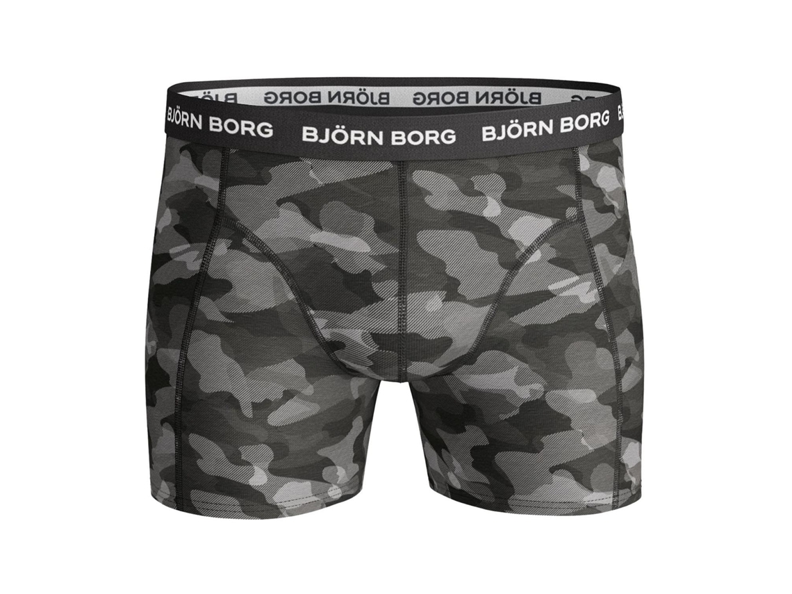Björn Borg 3-Pack Boxers Shadeline Camo Grey Multicolorido - Björn Borg