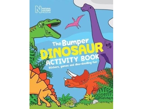 Livro The Bumper Dinosaur Activity Book de London Natural History Museum (Inglês)