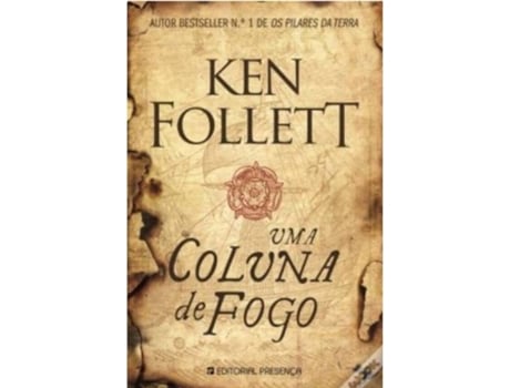 Livro Uma Coluna de Fogo de Ken Follett (Português - 2017)