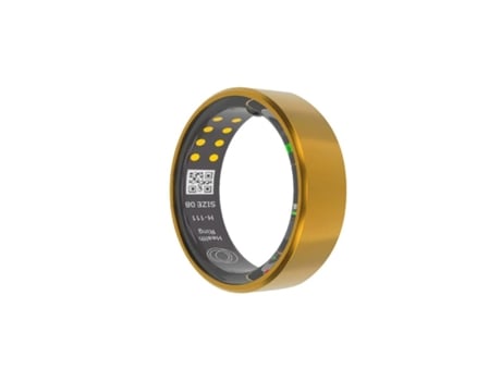 Rastreador de Saúde de Smart Ring com Caixa de Carregamento NISSGU Sr03Dourado 9# Dourado