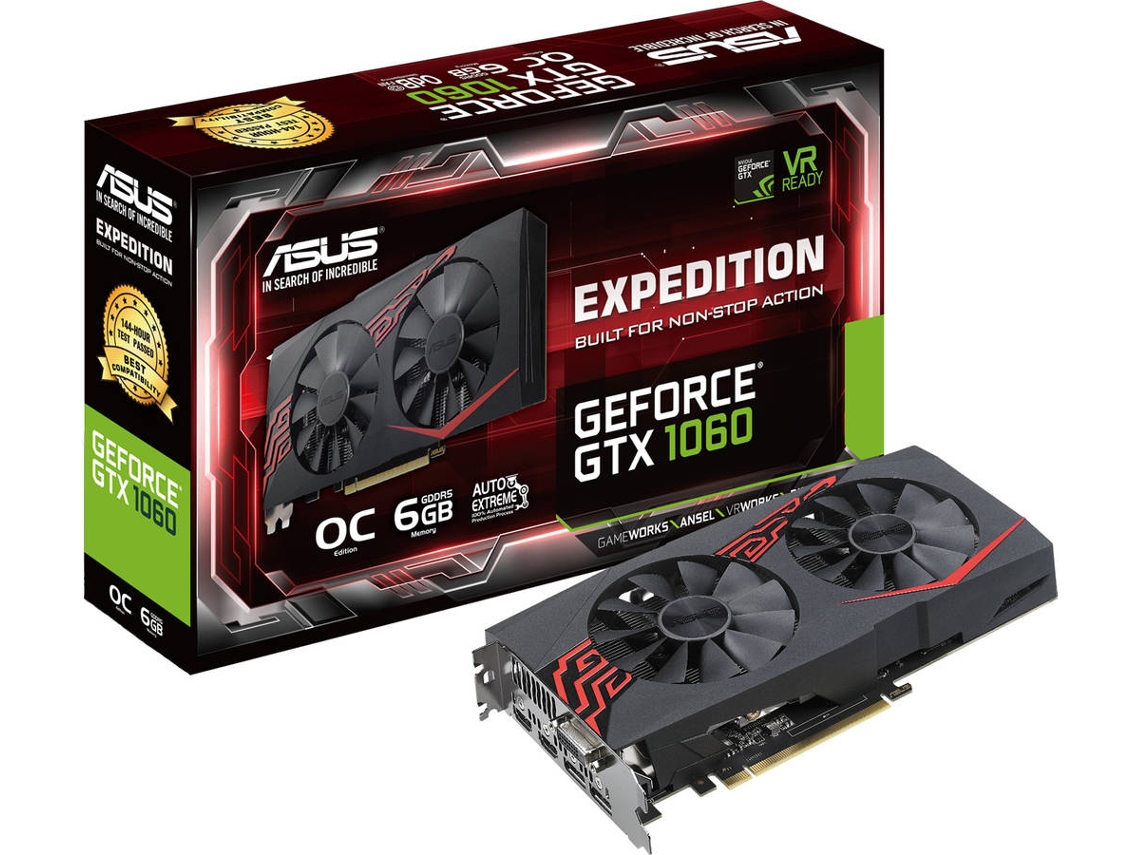 Placa Gr fica ASUS GeForce GTX 1060 Expedition NVIDIA 6 GB