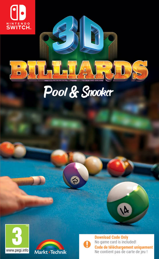 Jogo Nintendo Switch 3D Billiard Pool & Snooker (Código de Descarga na Caixa)