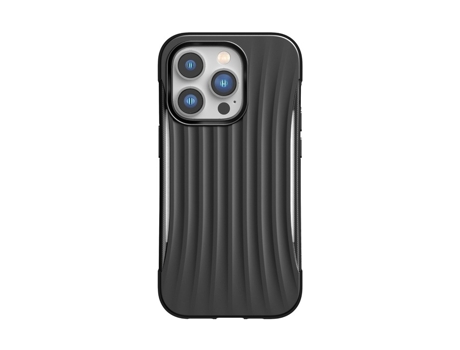 Capa para iPhone 14 Pro RAPTIC Pele Sintética Anti-Choque Preto .