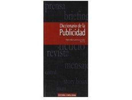 Livro Diccionario De La Publicidad de Pedro Pablo Gutierrez Gonzalez (Espanhol)