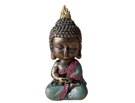 Figura Decorativa ZEN'LIGHT Bebé Bodhi Verde