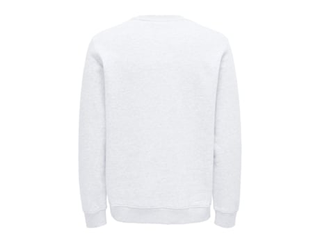 Sweatshirt de Homem 5715324424610 Algodão Branco (L)