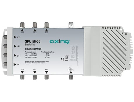 Multicomutador de Satélite AXING SPU 56-05 (5 entradas - 6 saídas)